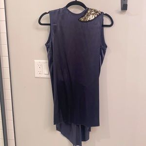 Navy blue mini dress